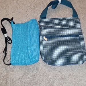 Thirty-One boho shoulder bags..teal/ aqua
